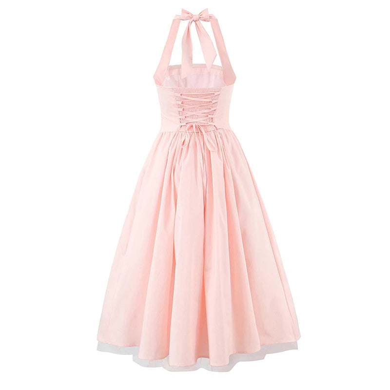 Robe Ballon Halter Chic