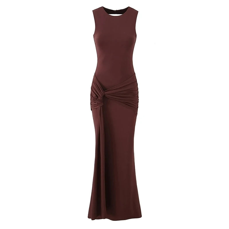 Robe Drapée Dos Nu