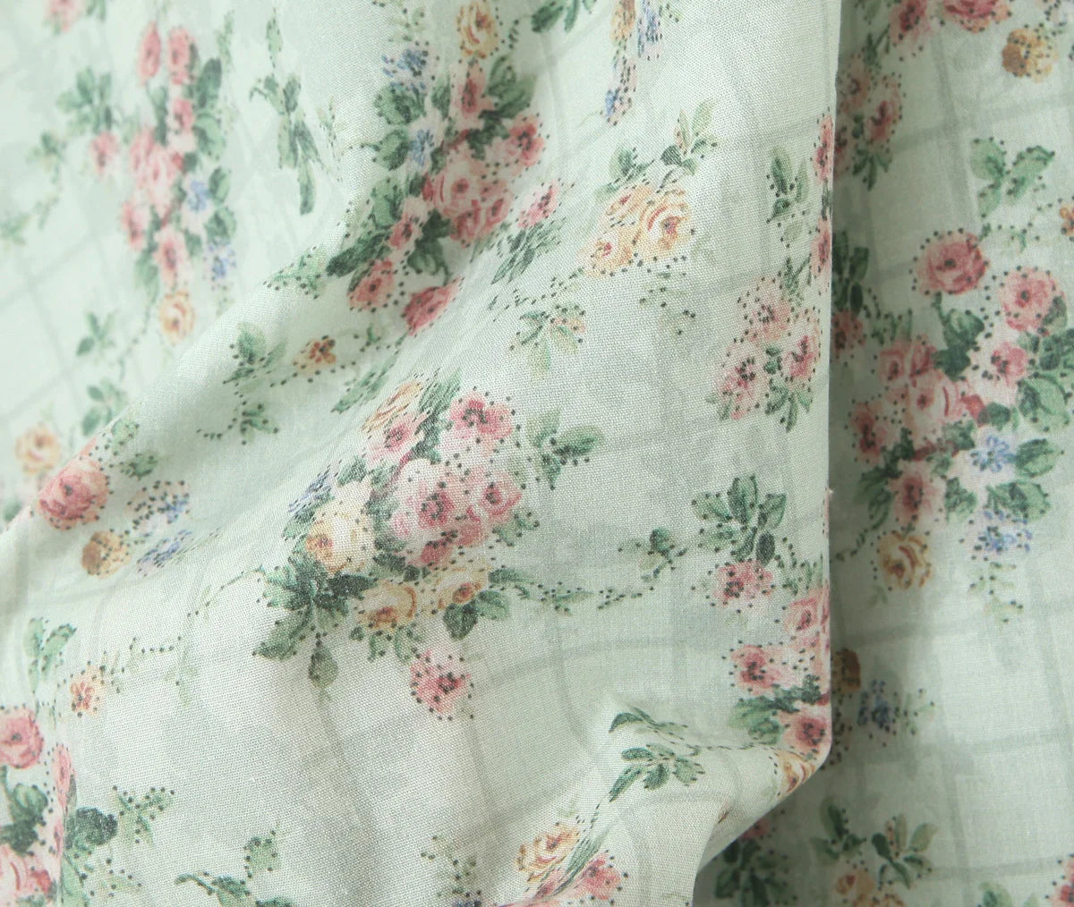 Green Floral Midi Dress Spaghetti Strap Low Waist