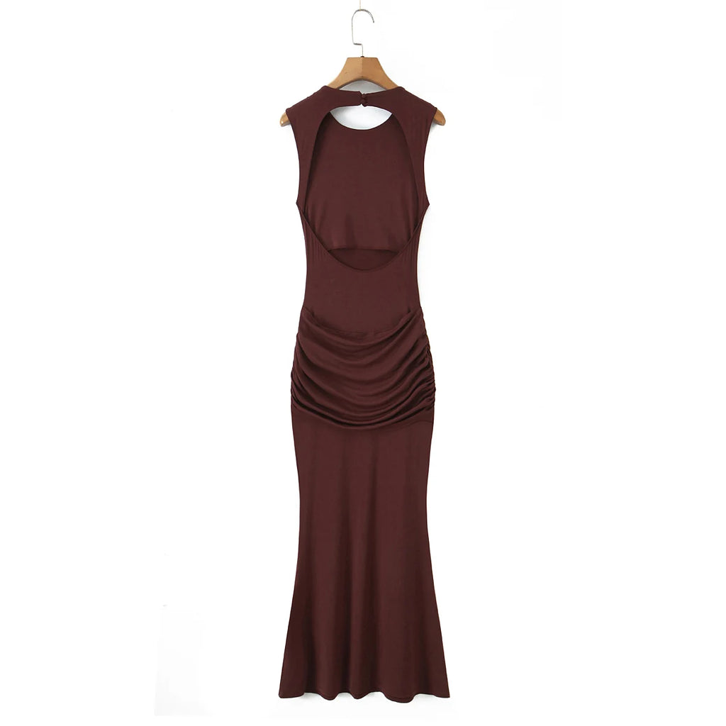 Robe Drapée Dos Nu
