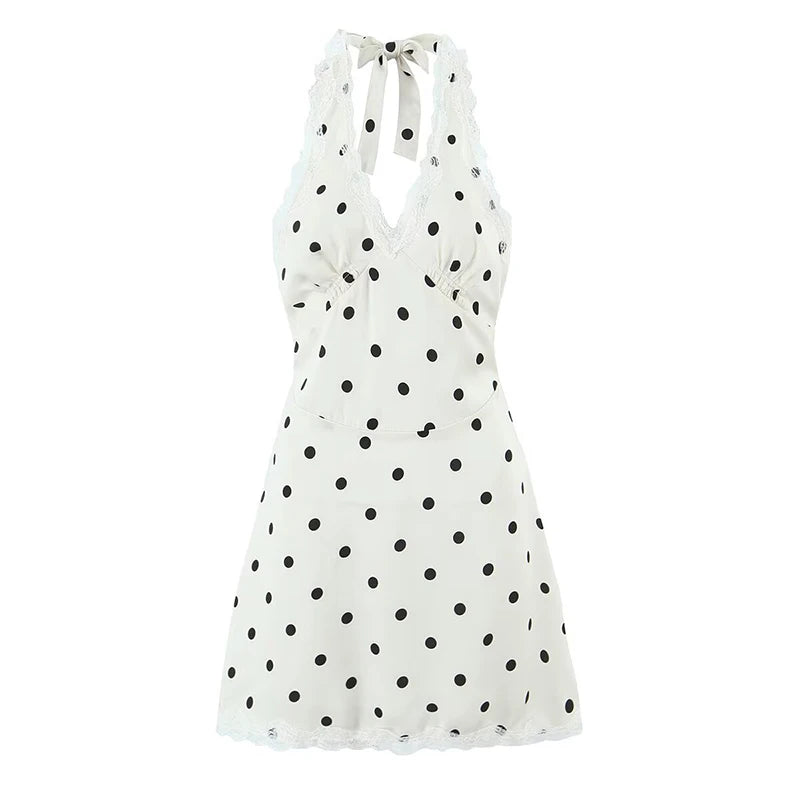 Robe Dentelle Pois Chic