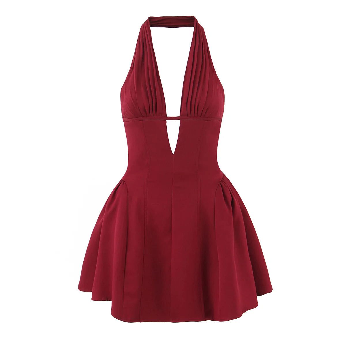 Robe Halter Pois Rétro Chic