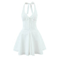 Robe Verte Laçée Chic