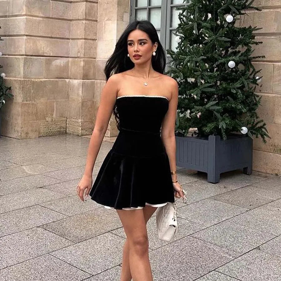 Robe Velours Noire