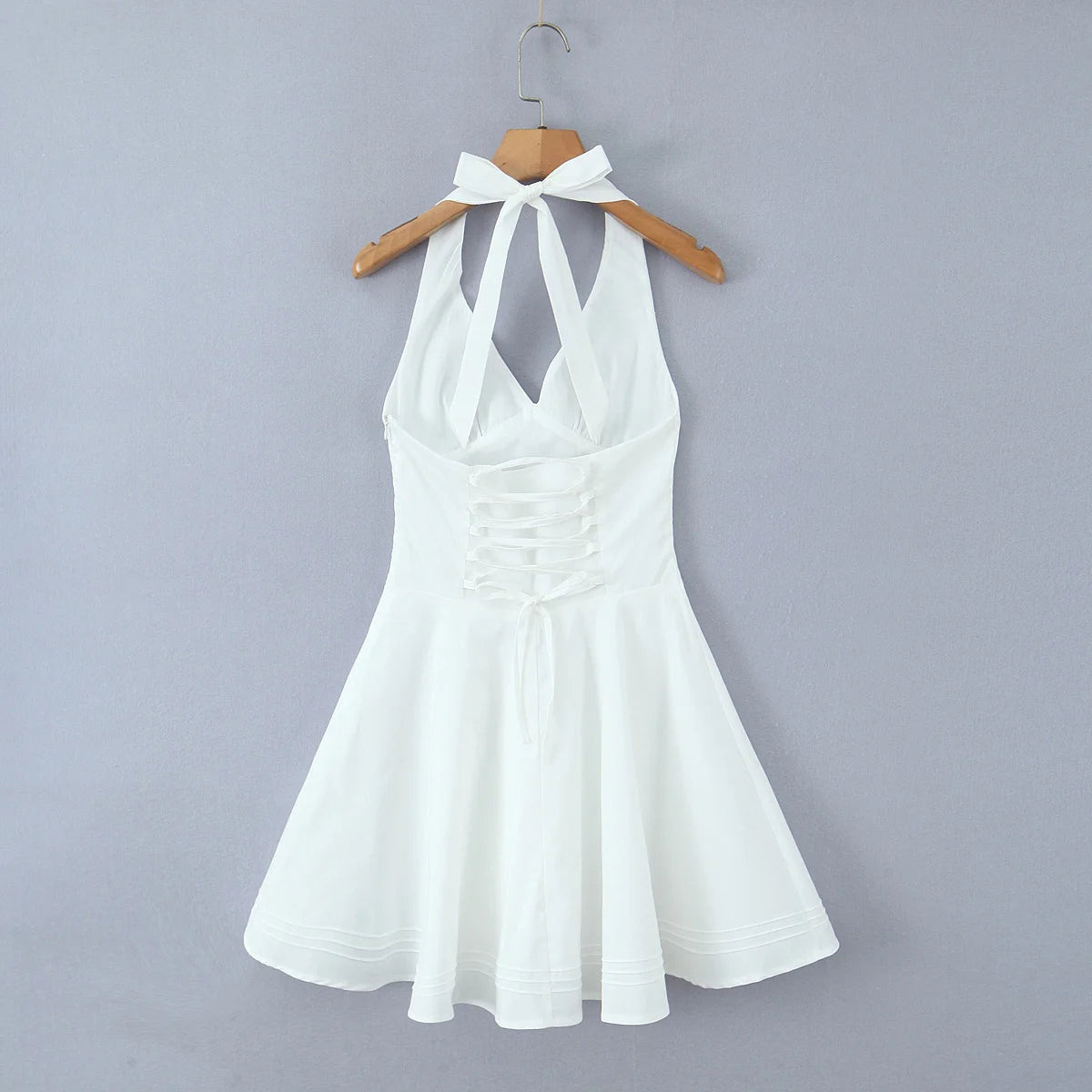 line Elegant Party Dresses Summer Robe Lace Up Vestidos