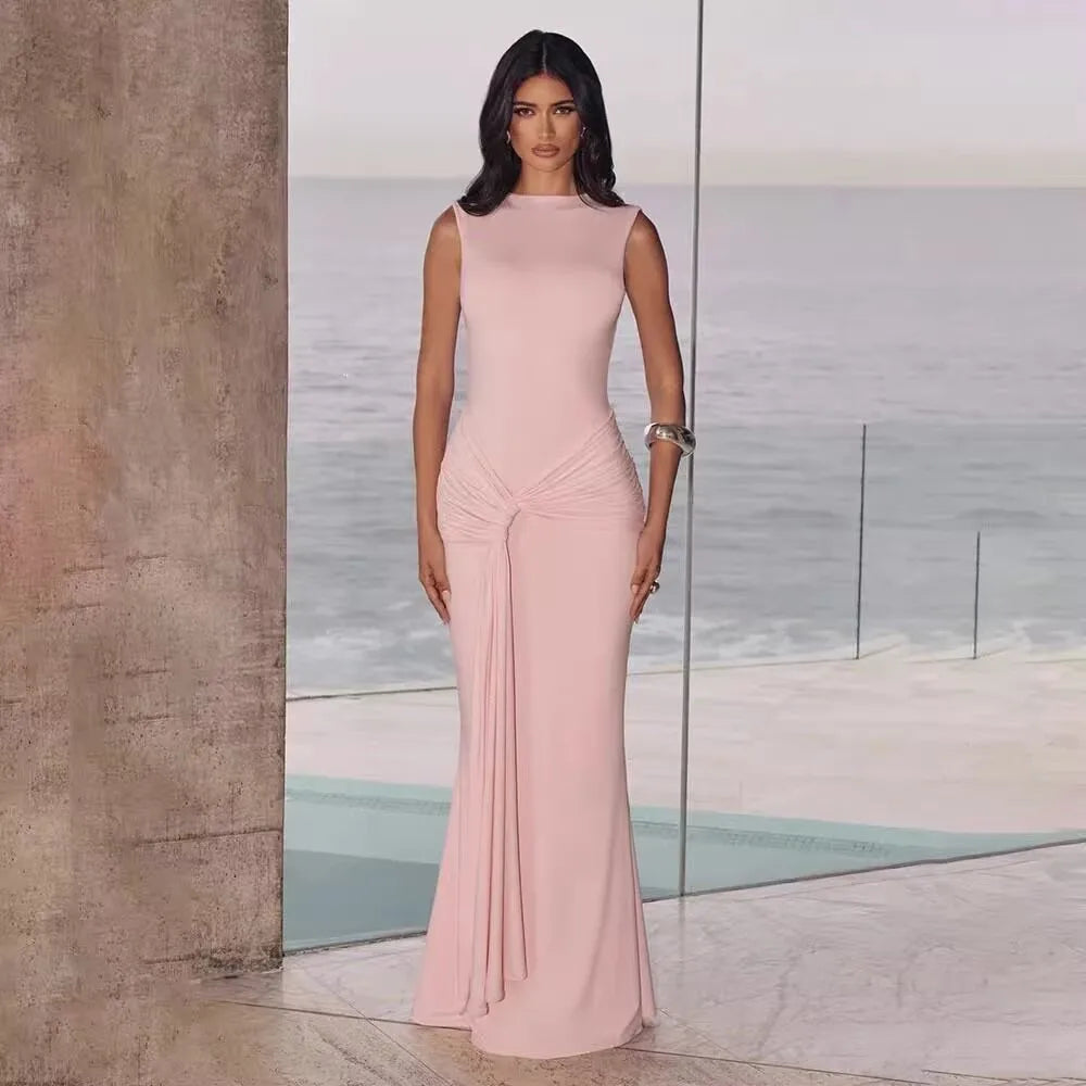 Robe Drapée Dos Nu