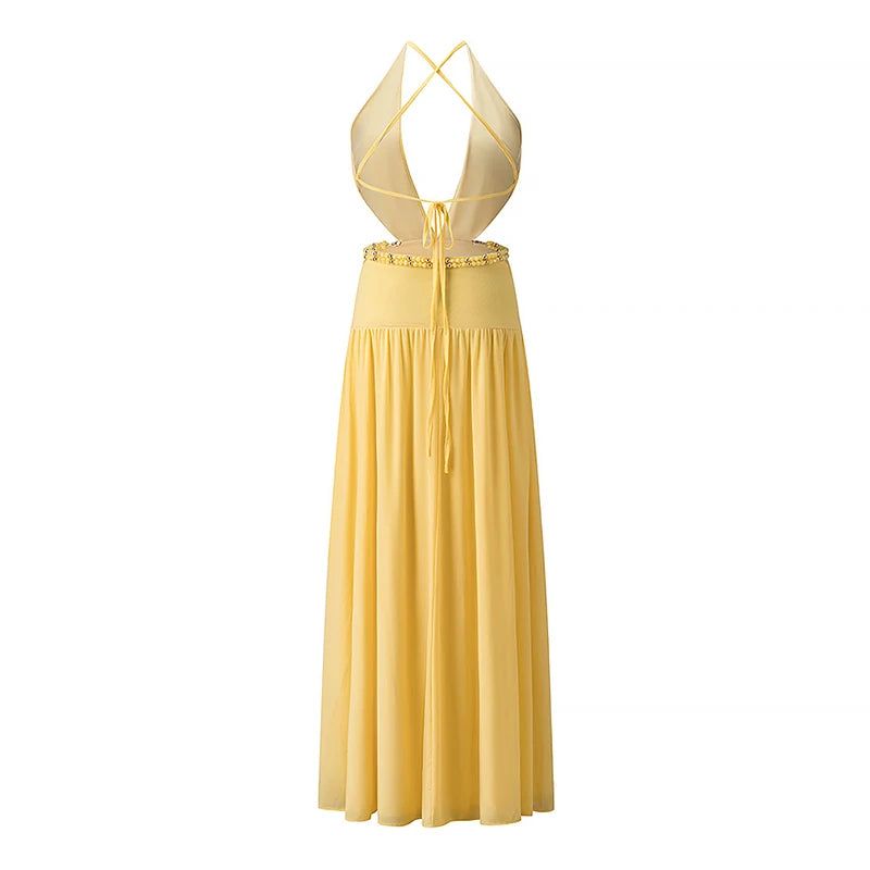 Robe Fendue Dos Nu