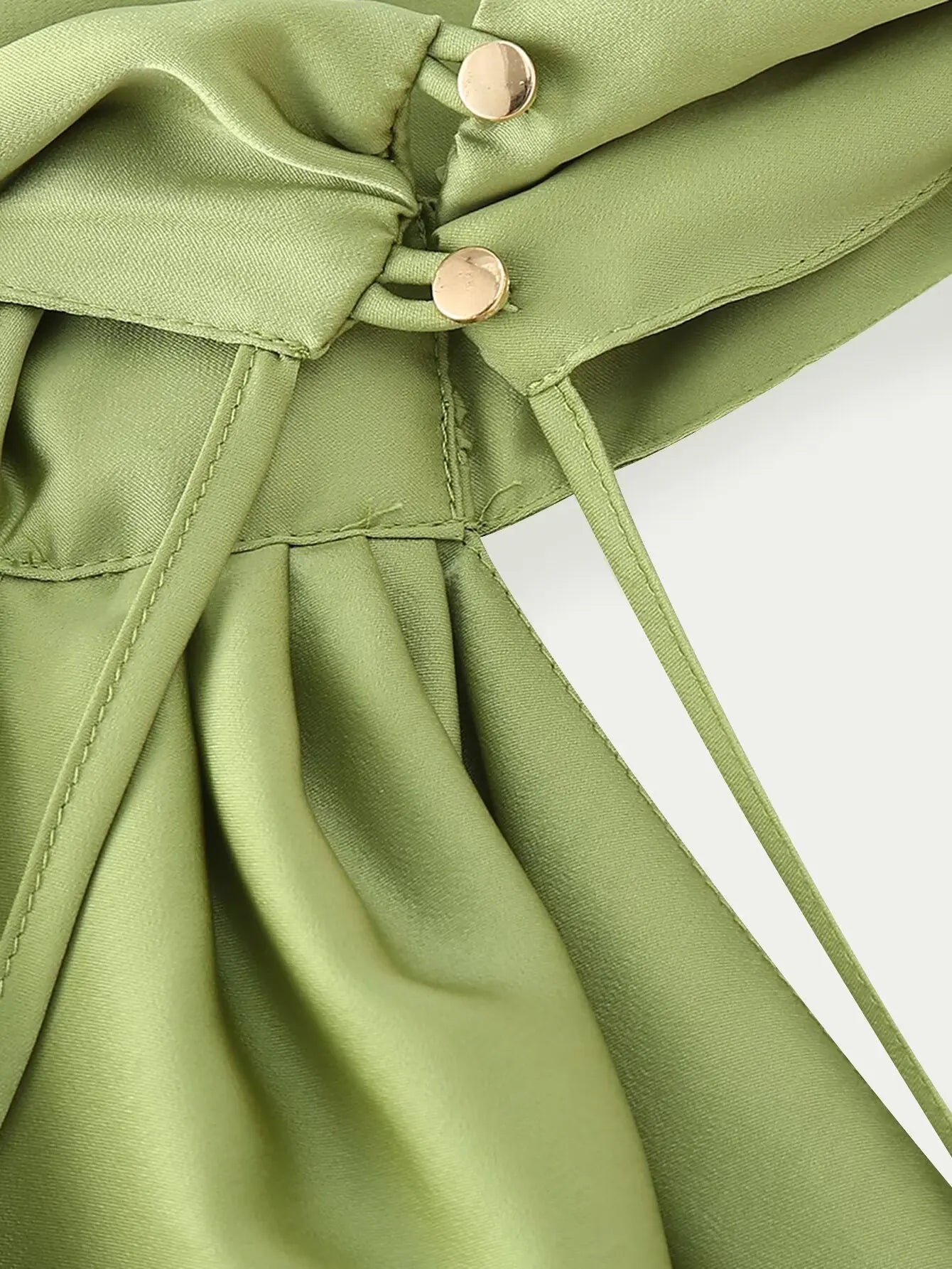 Green Satin Halter Maxi Dress Backless
