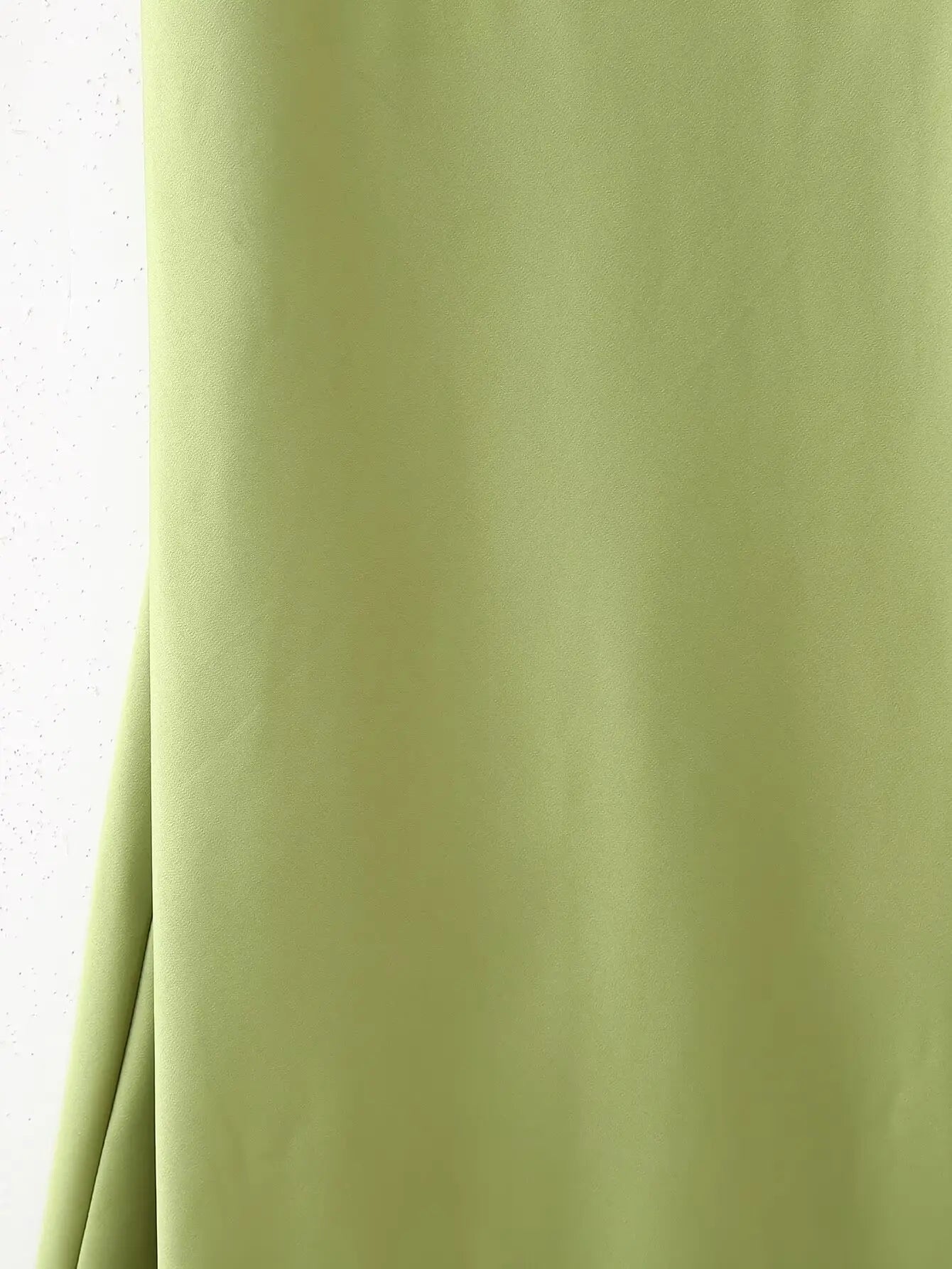 Green Satin Halter Maxi Dress Backless