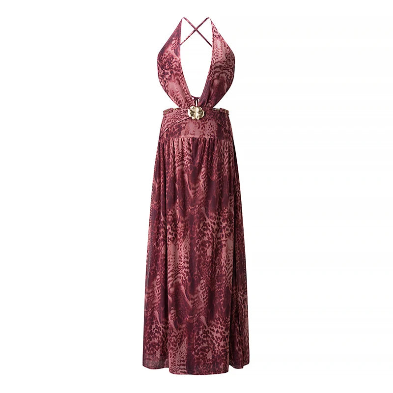 Robe Fendue Dos Nu