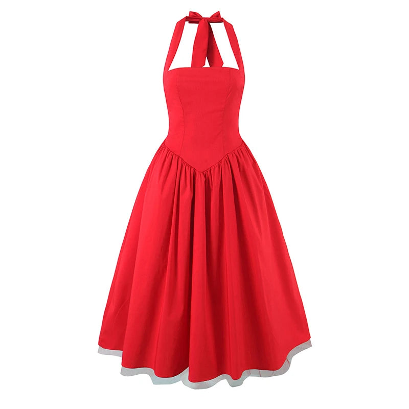 Robe Ballon Halter Chic