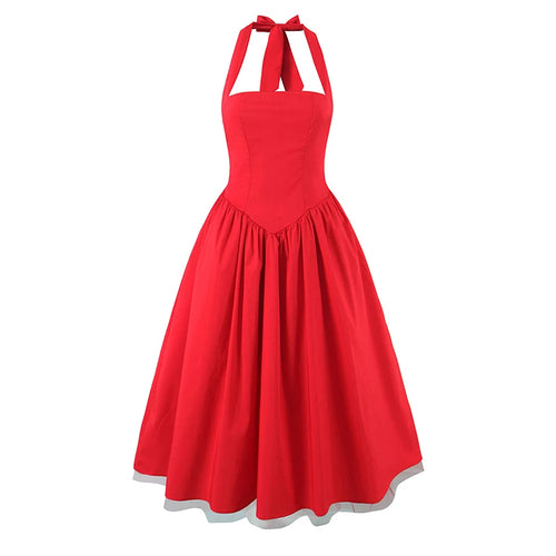 Robe Ballon Halter Chic