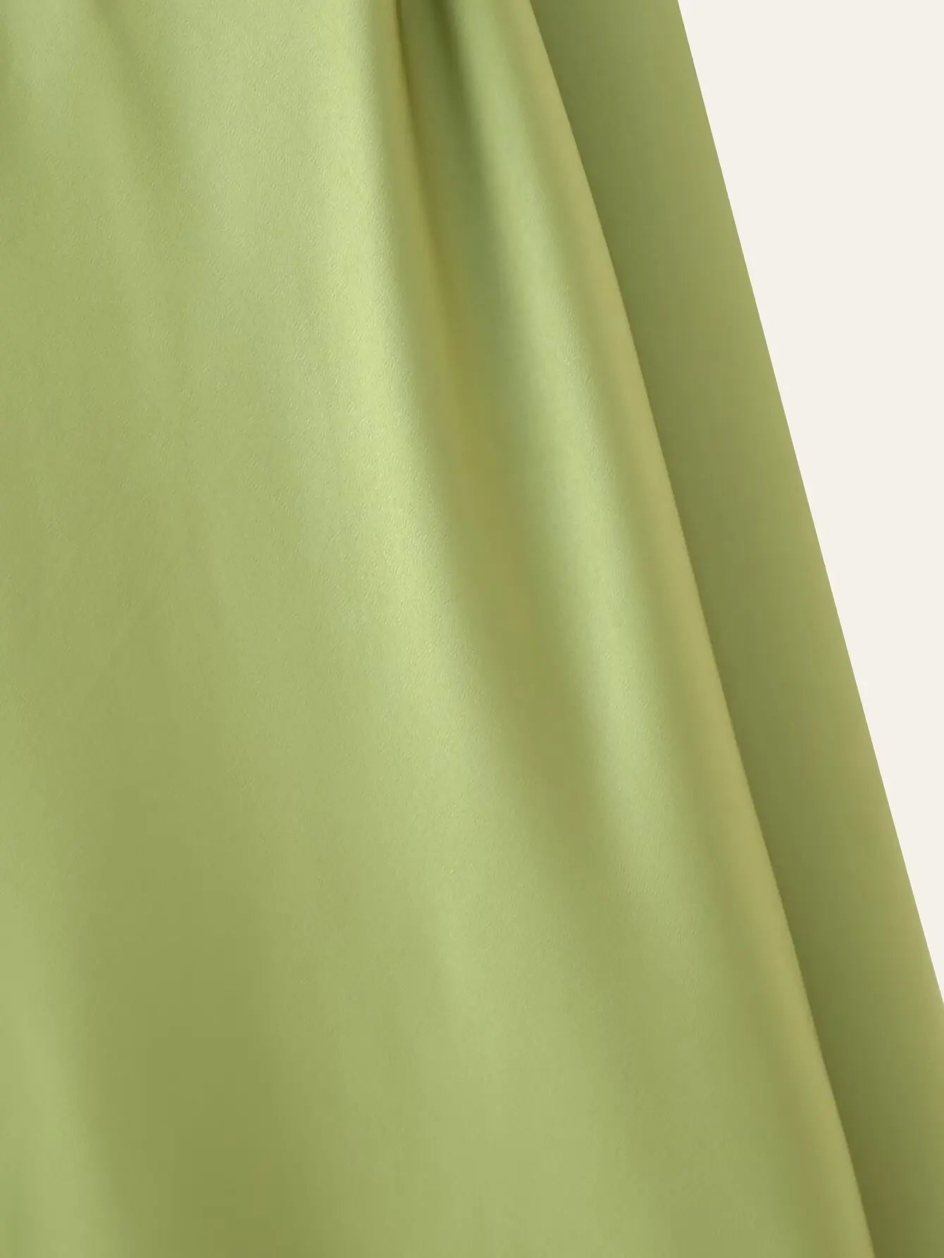 Green Satin Halter Maxi Dress Backless