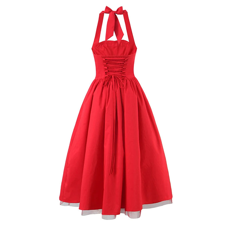 Robe Ballon Halter Chic