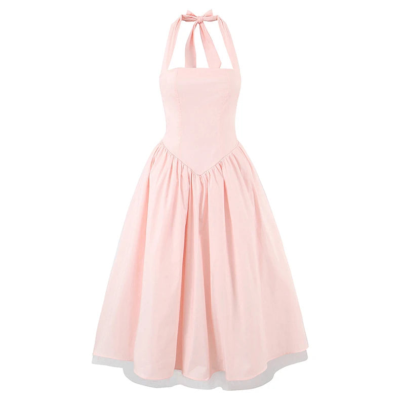 Robe Ballon Halter Chic