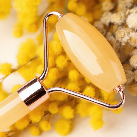 Amber Jade Gua Sha & Roller Set – Face Sculpting