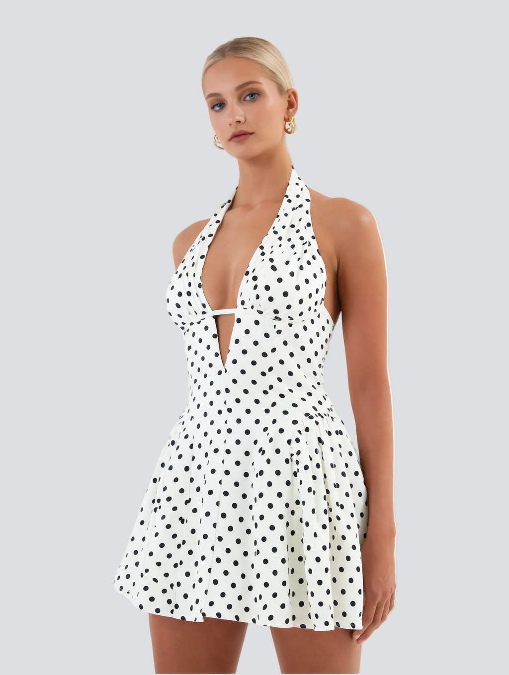 Robe Halter Pois Chic